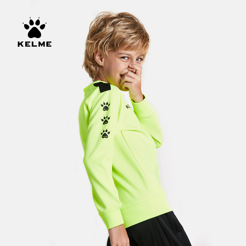 kelme卡尔美儿童足球篮球跑步男女儿童学生卫衣长袖运动训练服 3883524