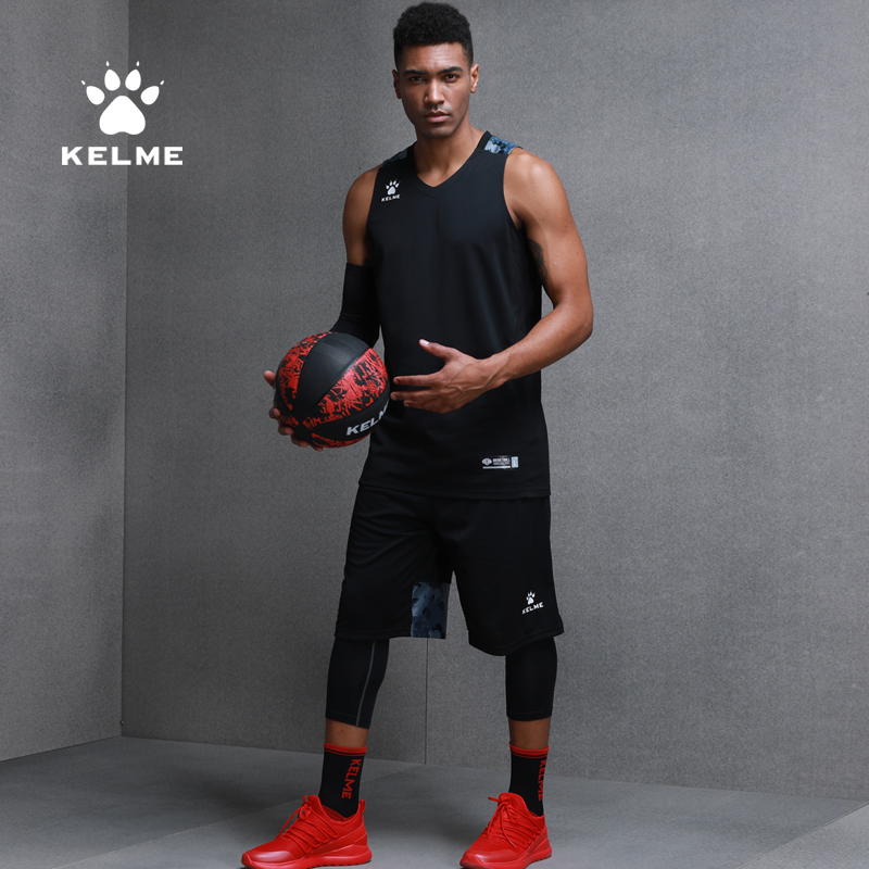 KELME卡尔美 篮球服套装定制球衣比赛队服速干训练服3581040
