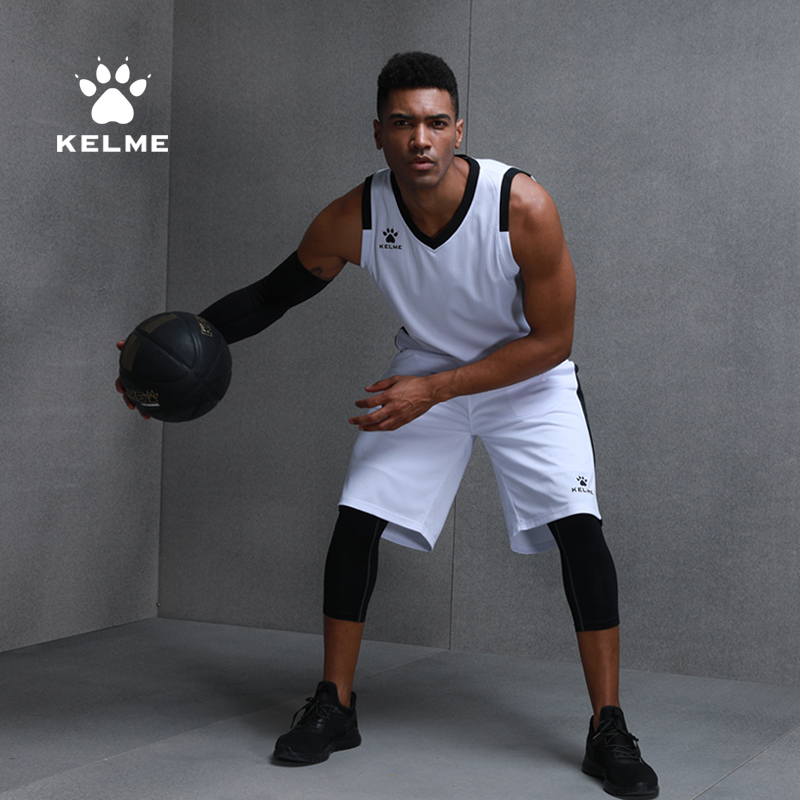 KELME卡尔美 篮球服套装定制球衣速干透气比赛训练队服3581038