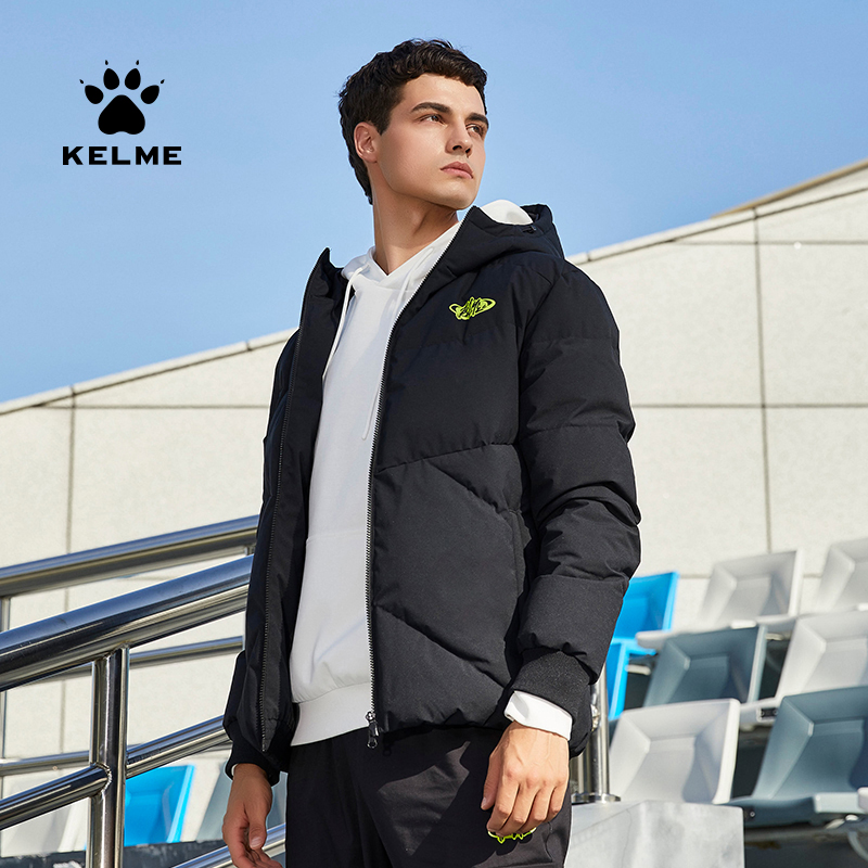 KELME卡尔美新款冬季男士羽绒服短款保暖舒适不透风 舒适宽松版型