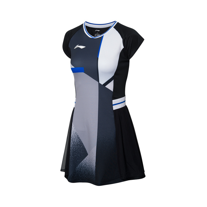 【2021新品】李宁羽毛球女子比赛服装速干凉爽连衣裙ASKR016