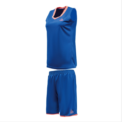 匹克PEAK男子篮球短套装透气比赛篮球服队服F772012-平地蓝-荧光玫红-荧光黄-大白