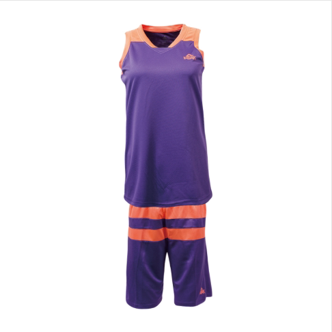 匹克PEAK女子篮球短套装透气比赛篮球服队服F782028-湖人紫-大白-大红-荧光红