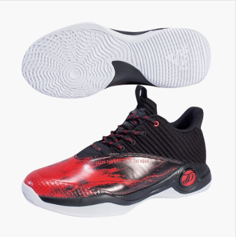 匹克PEAK篮球鞋子 男 篮球外场鞋 TE93201A-黑色大红-黑色大白
