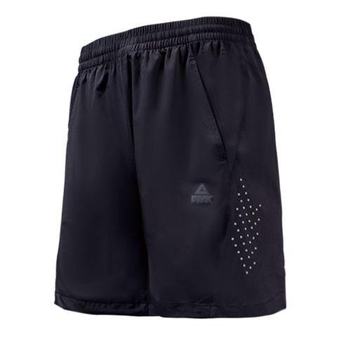 匹克PEAK 运动生活服装 男 梭织短裤 F373237-黑色-深蓝