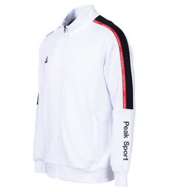 匹克PEAK 运动生活服装 男 针织单衣 针织外套 TF69627-大白-大红-陶瓷绿-黑色