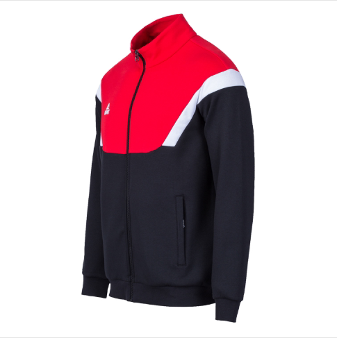 匹克PAEK 运动生活服装 男 针织外套 TFA9537-黑色/大红-子夜蓝-黑色/大白