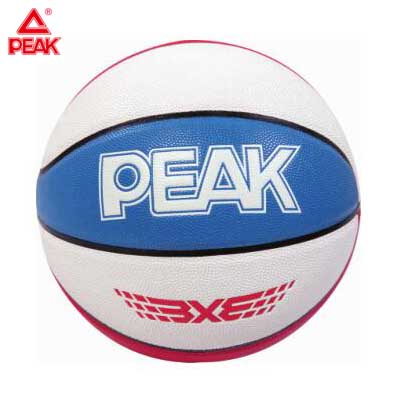 匹克PAEK 七号标准球 篮球训练系列 好手感耐磨PU篮球 Q174060-彩蓝/大白