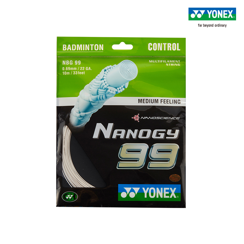 YONEX/尤尼克斯羽毛球拍线 羽拍线 球线 控制性 yy NBG99CH-白色