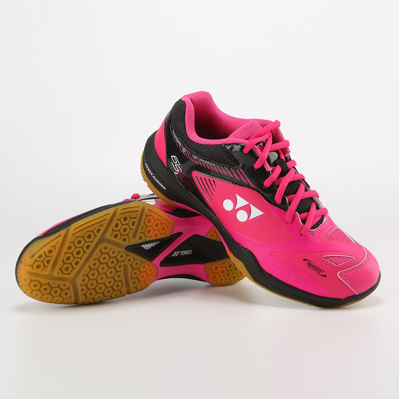 YONEX/尤尼克斯羽毛球鞋 女款柔软舒适运动鞋yy SHB65X2LEX-粉红/黑