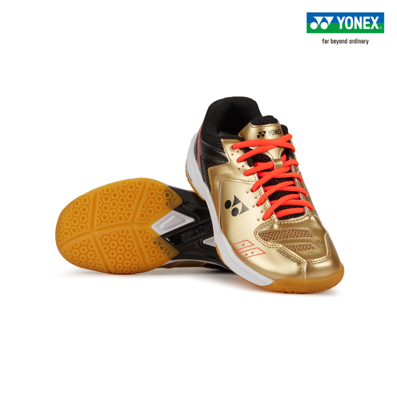 YONEX/尤尼克斯羽毛球鞋 男女通用 宽版运动鞋yy  SHB210WCR-金-白/薄荷