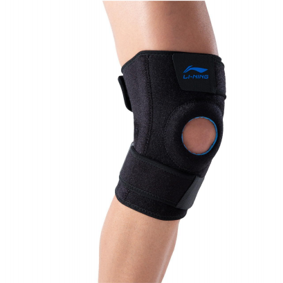 李宁 开放式加压弹簧支撑护膝 综合运动保护护膝 LQAM231-1