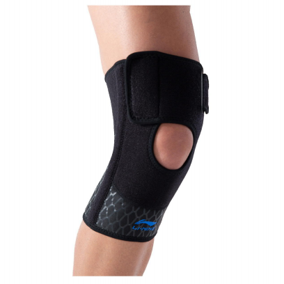 李宁 半开放式弹簧支撑护膝 综合运动保护护踝 LQAM235-1