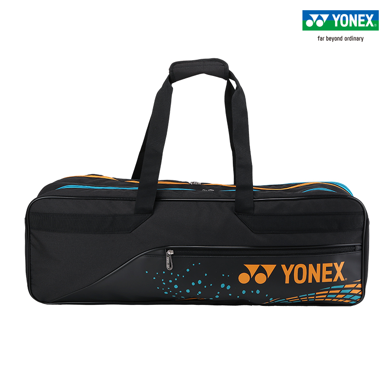 YONEX/尤尼克斯羽毛球拍包 运动球拍包yy BA82031BCR-驼金色-黑-黄绿色