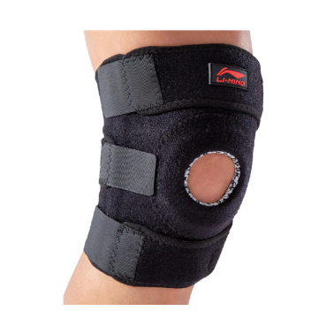 李宁 开孔加压弹簧复合护膝 综合运动保护 LQAK221-1