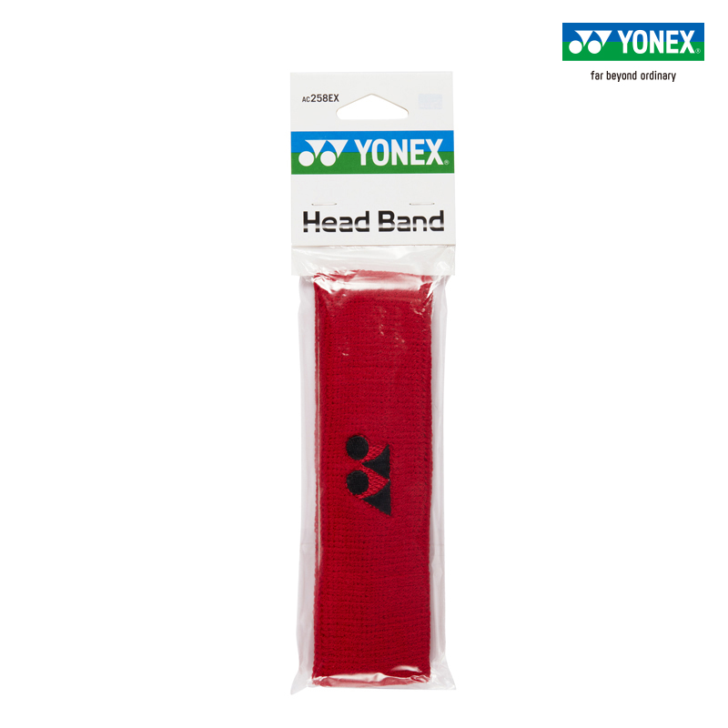 YONEX/尤尼克斯头带 吸汗 透气 yy  AC258EX-红色-黄色-橙色-黑色-白色-藏青