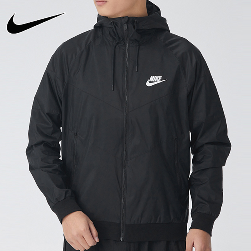 Nike耐克 外套男装2021新款运动休闲服连帽梭织夹克 DC4113-010