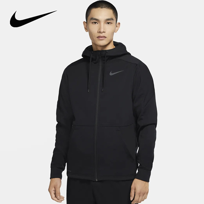 Nike耐克 外套男夹克2021春季新款休闲跑步连帽运动服 CU7359-010