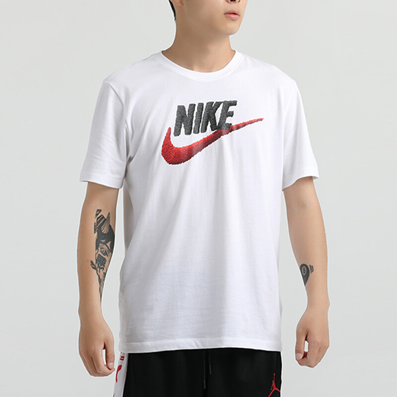 Nike耐克 上衣男体恤2021新款休闲T恤圆领短袖 AR4994-100