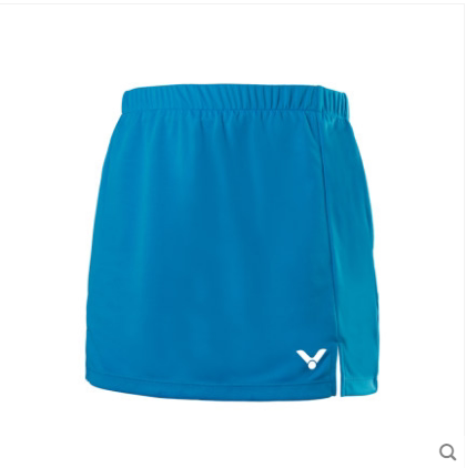 胜利Victor威克多女款羽毛球服针织运动短裙透气防走光 K-71304-黑色-玫瑰粉晶-白色-夏威夷蓝