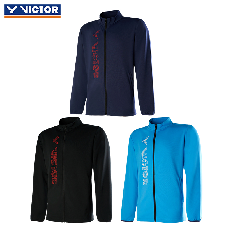 2020春夏胜利victor羽毛球服中性款威克多运动上衣外套 J-00606-夏威夷蓝-黑色-世纪蓝