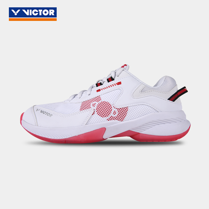 威克多KT鞋子VICTOR胜利专业羽毛球鞋运动鞋限量版轻弹训练 A750KT-白色