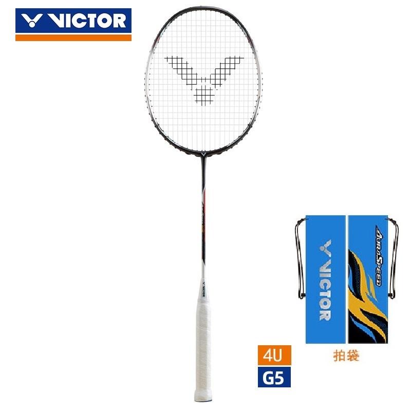 victor胜利羽毛球拍单拍神速系列新款高端进攻型 ARS-90K-铁灰