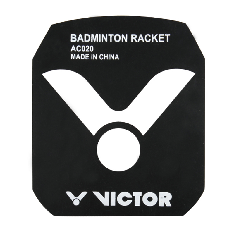 威克多VICTOR胜利羽毛球拍LOGO版图案商标版可重复使用 AC020-黑色