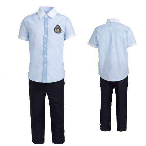 特步 校园定制小学定制系列男童衬衫套装 XBXY8119