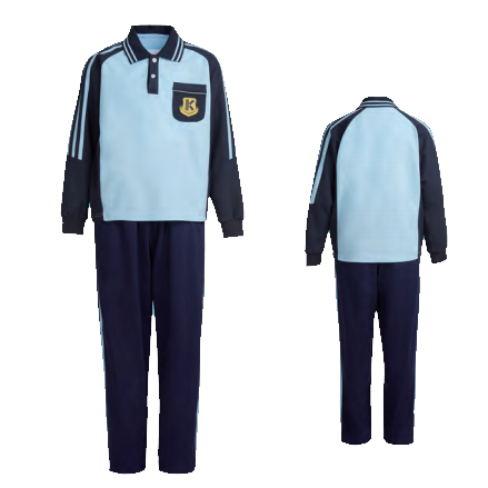 特步 校园定制小学定制系列男女童针织套服长袖Polo衫 XBXY8123