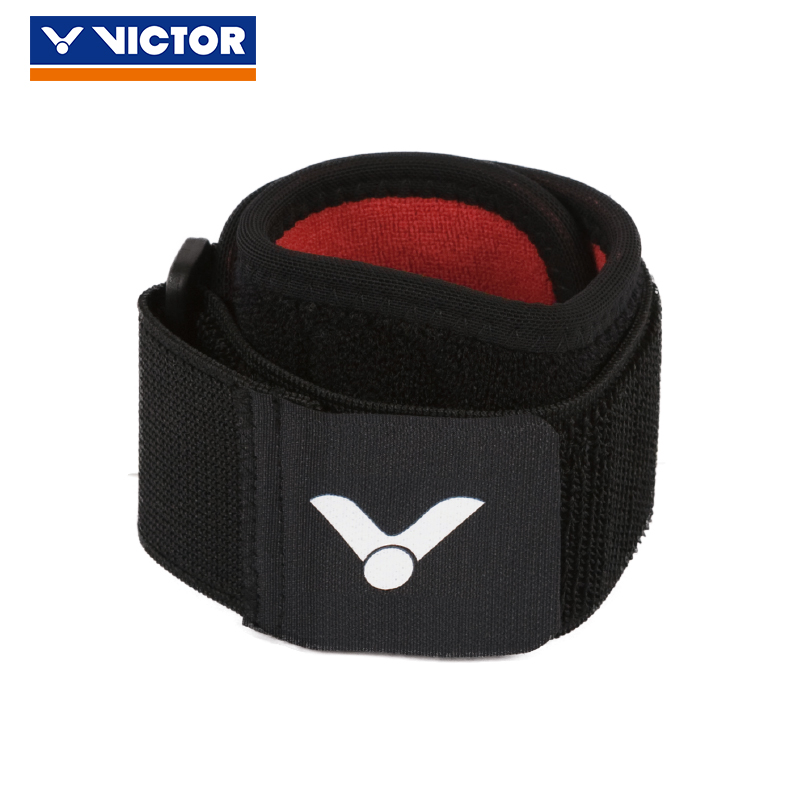 胜利VICTOR威克多运动护具加压型肘束带护肘装备男女款护具 SP162-黑色-蓝色