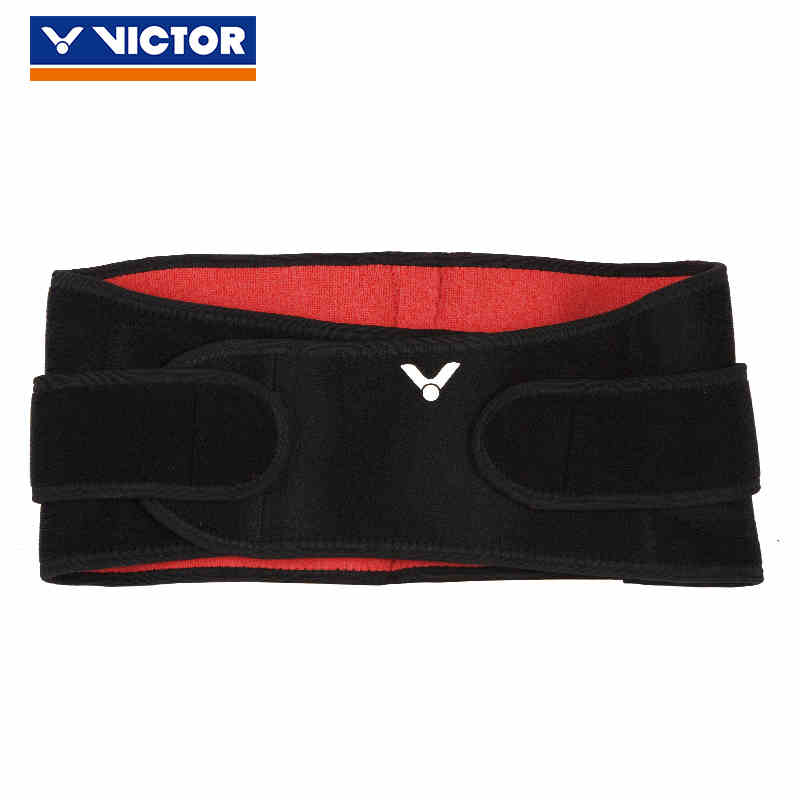 威克多VICTOR胜利专业运动护腰带羽毛球健身加压可调节 SP172-黑色-蓝色