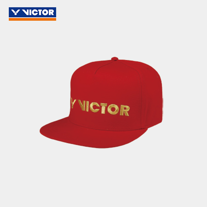 VICTOR胜利运动帽威克多羽毛球网球遮阳户外棒球帽 VC-211-黑色-鲜红-白色