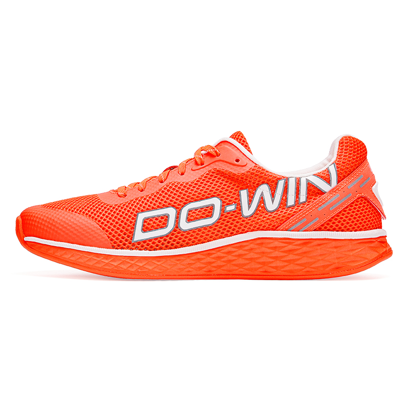 多威跑鞋男女新款夏季荧光跑减震透气马拉松跑步鞋运动鞋 MT31201-桔红-黑色-白色