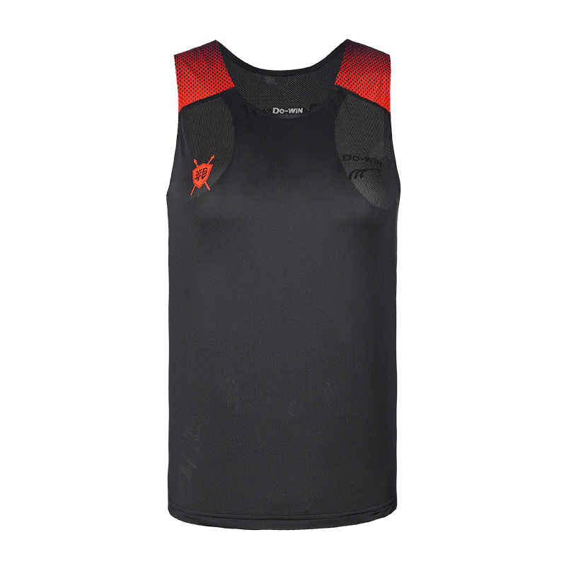 多威战神2代跑步背心夏高强度专业马拉松运动男女健身训练T恤 2102001-黑色