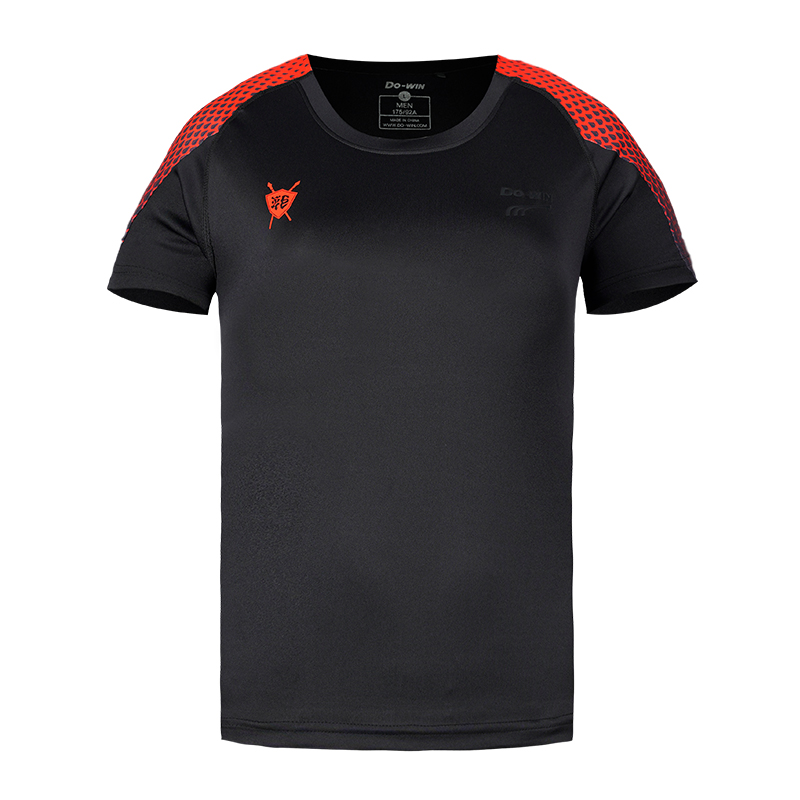 多威dowin战神2代跑步T恤夏季专业马拉松健身训练运动短袖 2202002-黑色
