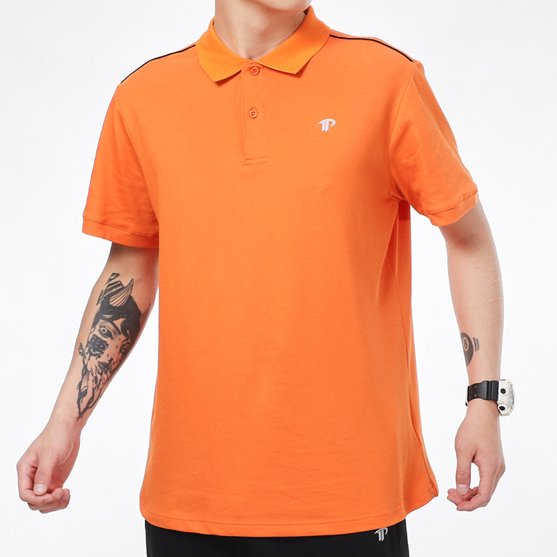 TOURMARK 短袖男女同款情侣装2021夏季新款POLO衫运动服透气休闲T恤潮 T21103、T21204-白色-红色-橙色-浅蓝-湖绿